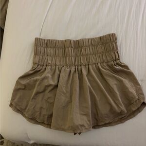 Free People Tan Movement Shorts